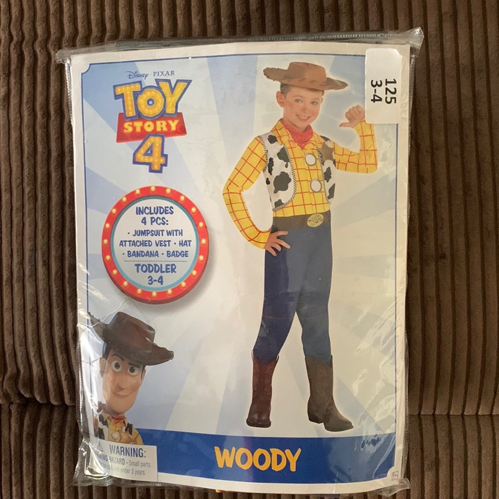 Woody costume (toddler 3-4)